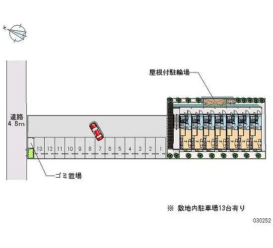 ★手数料０円★遠賀郡水巻町頃末南３丁目　月極駐車場（LP）